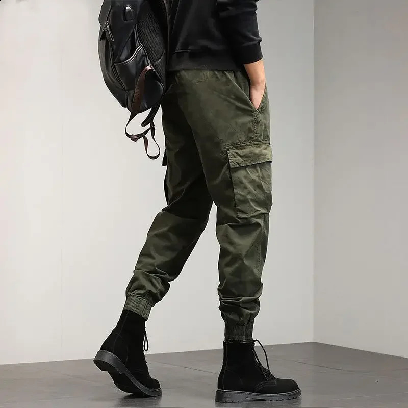 Slim Pencil Trousers Man Harem Cargo Pants for Men Joggers Skinny Spring Summer Cotton Long Harajuku High Quality Street 241104
