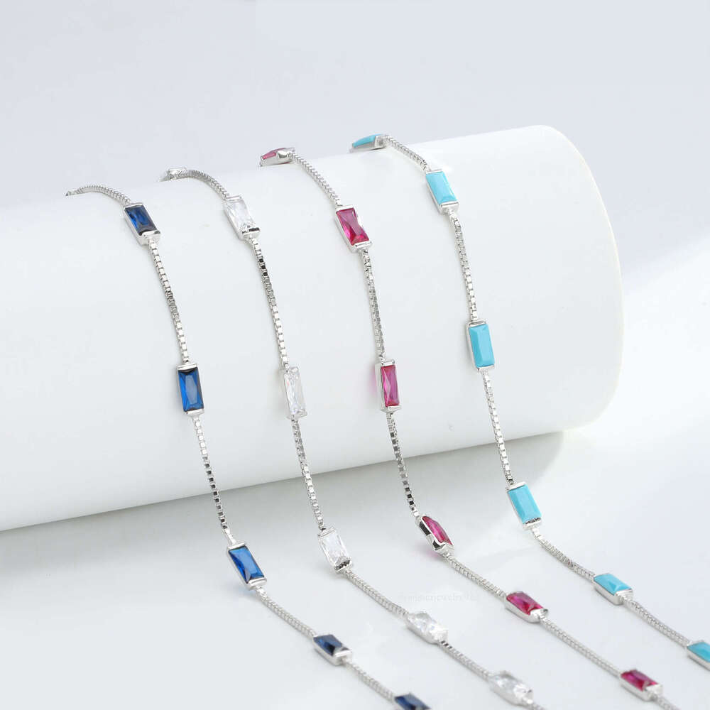Square gemstone design bracelet stainless steel Jewelry for woman good gifts