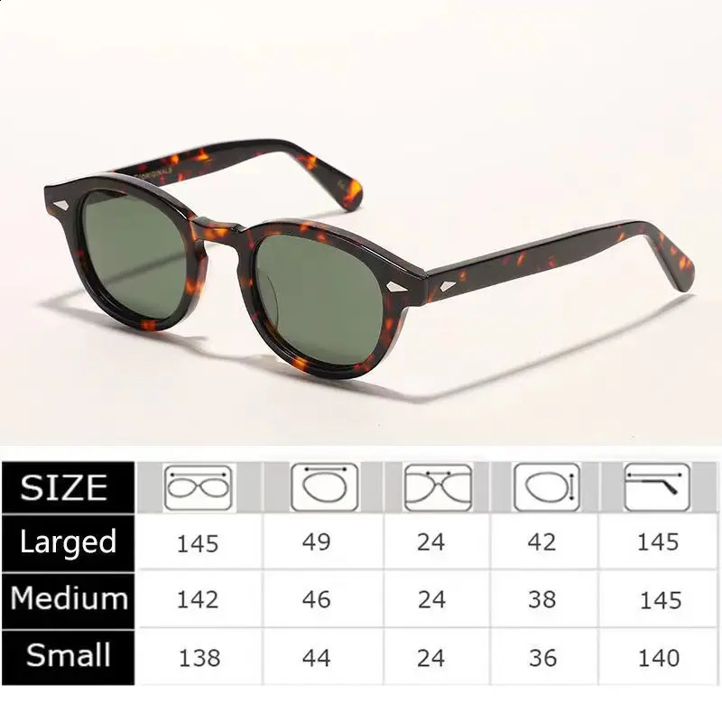 Mens sunglasses and womens Johnny Depp polarized sunglasses with acetate frame retro driver shadow 241105