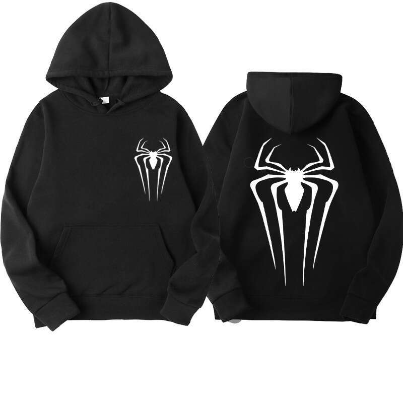 shanshi spider hoodie Pattern Autumn/Winter New Men's and Women's Street Spider Printed Sportswear Loose Hoodies hoodie