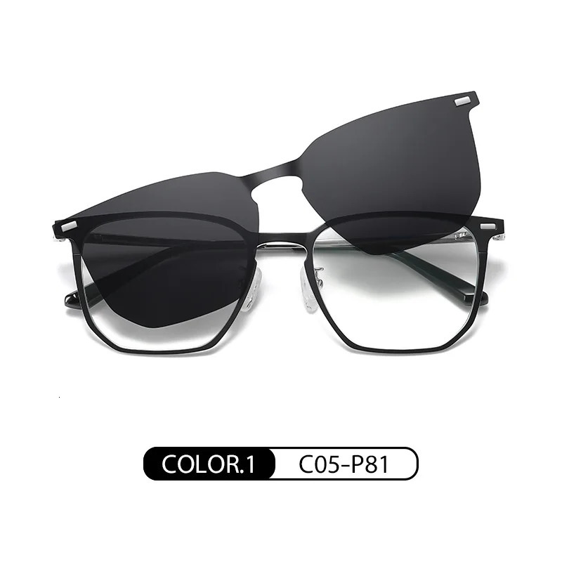 Fashion 2-in-1 Clip Blue Light Sunglasses Taojing 295 241106