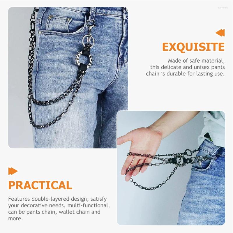 Keychains Belt Chain For Men Unisex Pants Pocket Waist Chains Street Dance Accessories Women Nickel Jeans Man Decoration