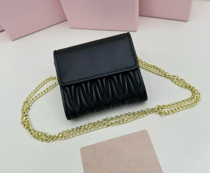 Designer Card Holders Women Mini Wallet Fashion Genuine Soft Sheep Leather Coin Pocket Ladies Purse New Credit Cards Holder miuuuuss with box