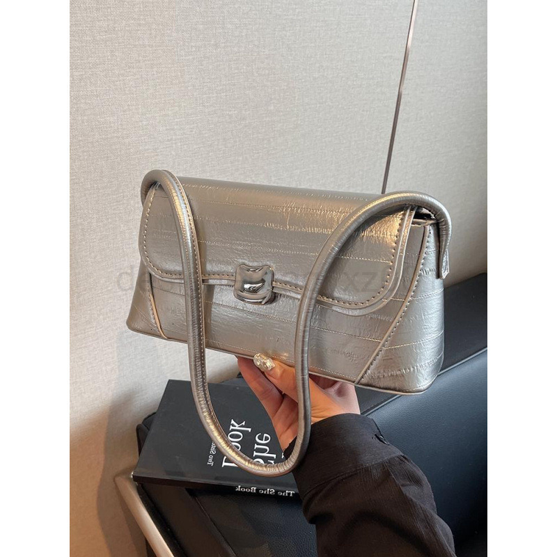 Bag Designer Fashion Classic 10a Top Nikiduncks Woman Handbagevening Bags Texture Silver Small for Women 2024 Summer New Single Shoulde