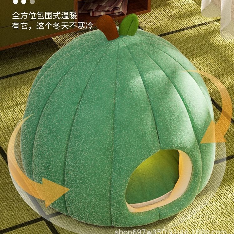 Cat's Nest: Winter Warmth, Fully Enclosed, Dog Bed Semi Enclosed, Thickened, Intelligent Constant Temperature Heating, Puppy, Cat's Nest, Sa