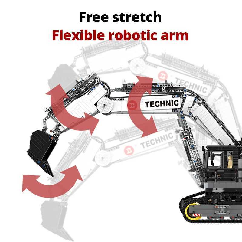 Blocks 4342pcs City RC Engineering Excavator Building Blocks APP Remote Control Car Large Vehicle Bricks Toys For Kids GiftsY2411061KGU