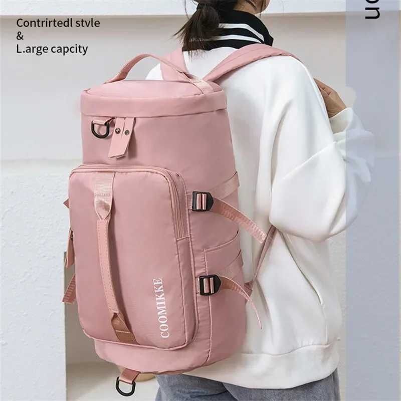 Dry-Wet Separate Waterproof Women Yoga Sport Bags Men Gym Fitn Bags Large acity Travel pack Luggage With Shoes PocketXJ241106