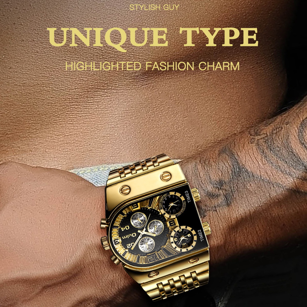 Watch For Men Cowhide strap luminous hands Thickness 12 MM High Quality Quartz Movement Tempered Glass Mirror Watchs 006B