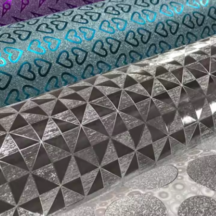 Opaque Decorative Film Plastic Glitter Lamination Film For Packing