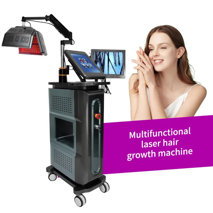 Red Light Therapy Laser Hair Growth Machine Diode Bald Hair Growth Machine 262 led Light Ozone therapy