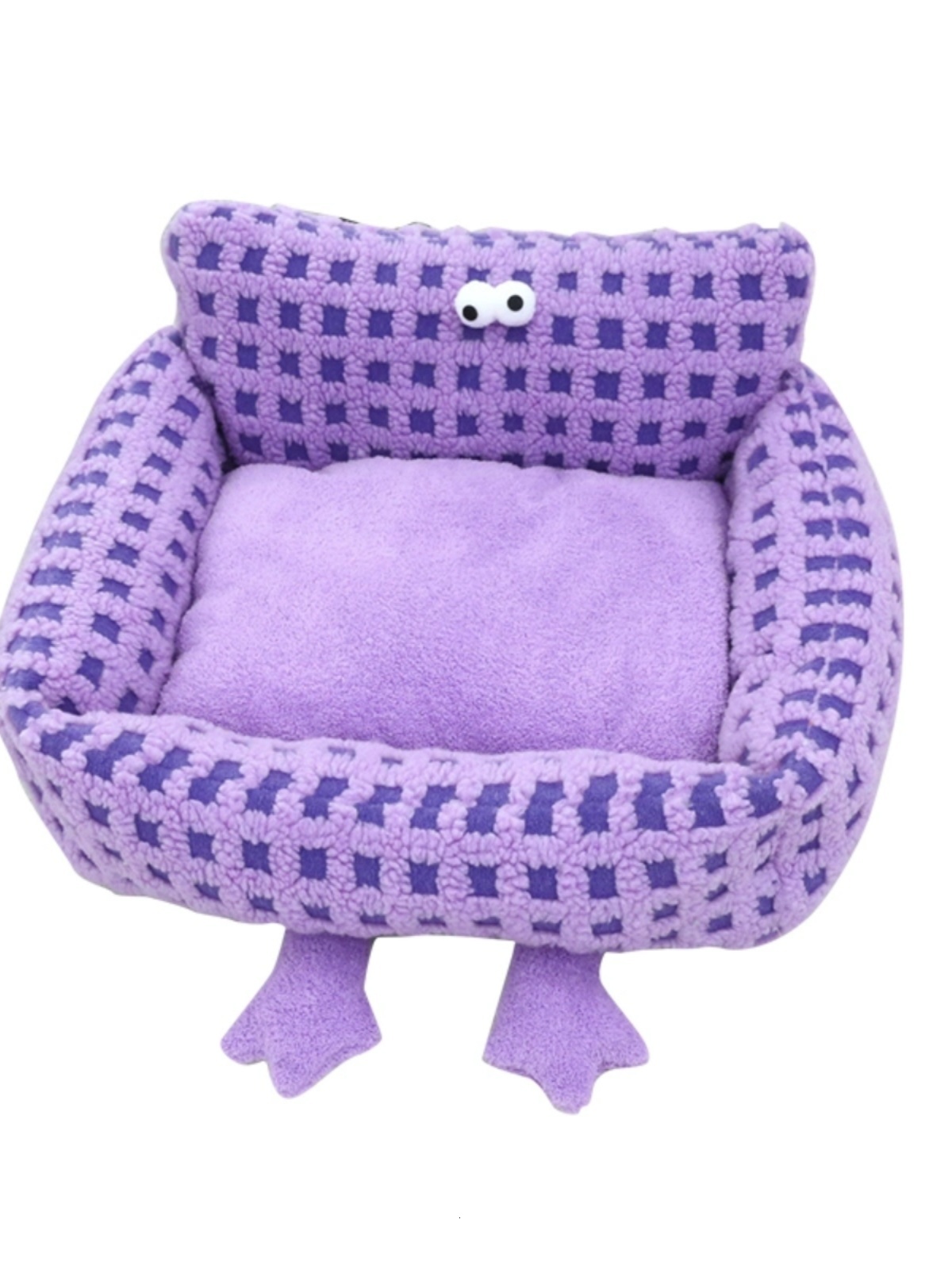 Internet Celebrity Dog Bed Suitable For All Seasons, Autumn And Winter, Thick Velvet Cat Kennel, Puppy Bed, Cat Sofa, Detachable And Washable Small Do