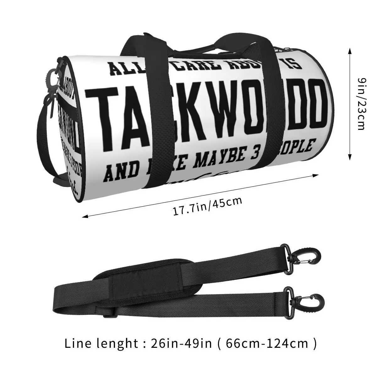 Men Travel Bag All I Care About Is Taekwondo And Like Maybe Gym Bag Large Outdoor Custom Handbag Novelty Yoga Sports BagXJ241106