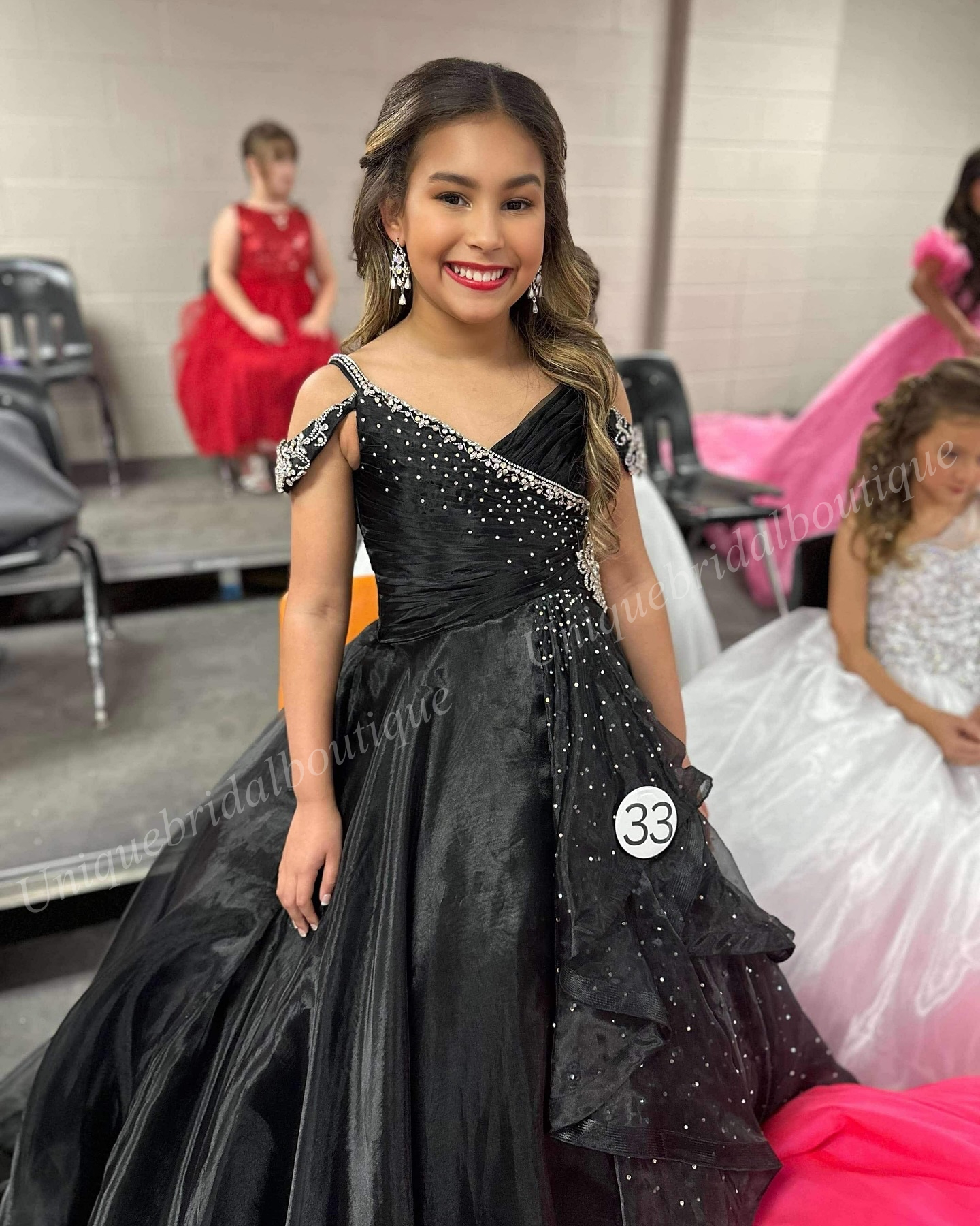 Light Purple Girl Pageant Dress 2025 Crystals Straps Organza Little Kid Birthday Formal Cocktail Party Gown Infant Toddler Teens Preteen Tiny Young Ju