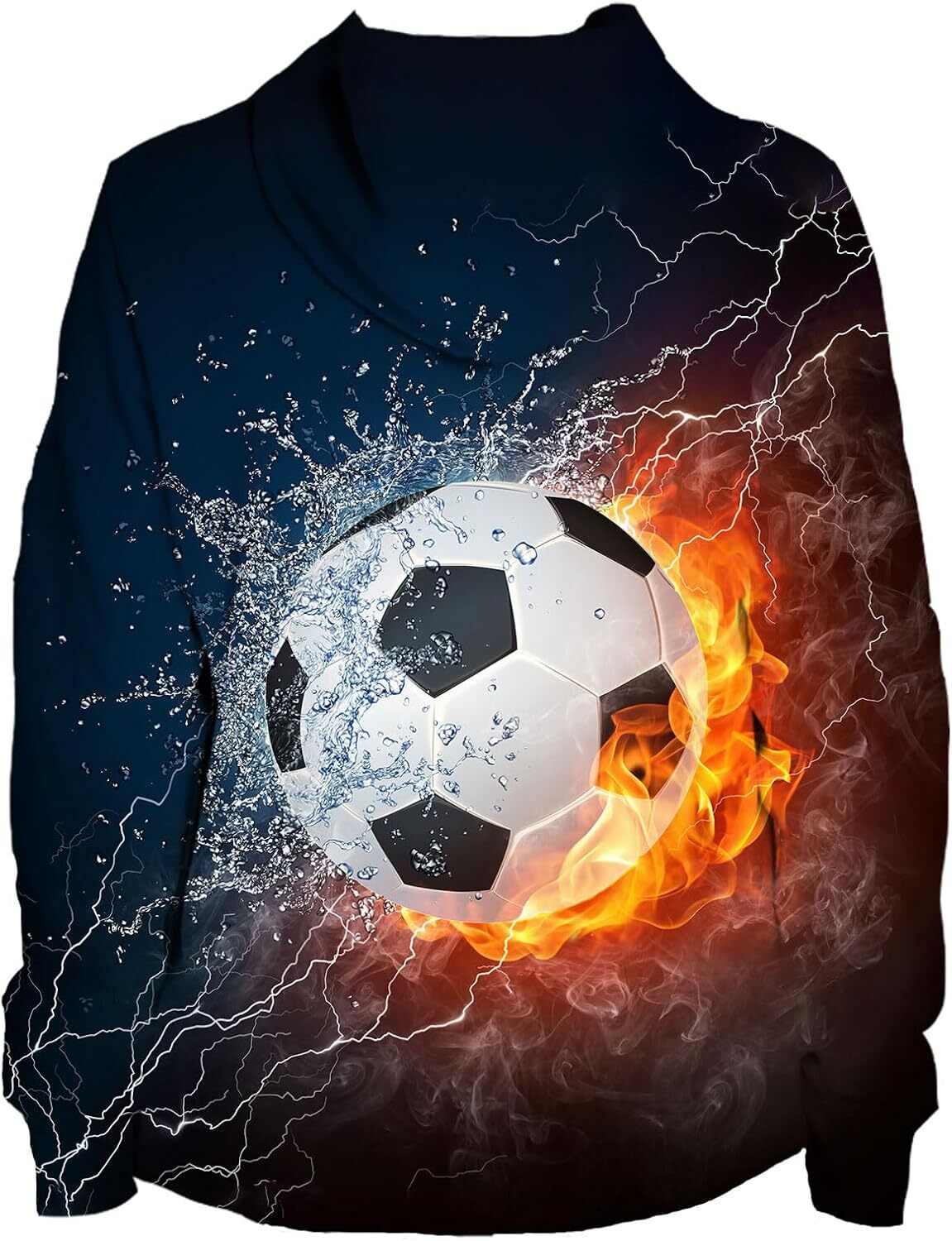 Hoodie for Mens Womens Boys Girls 3D Hoodie Pullover, Novelty Unisex Hooded with Pocket, Long Sleeve Hoodies for teen Graphic football