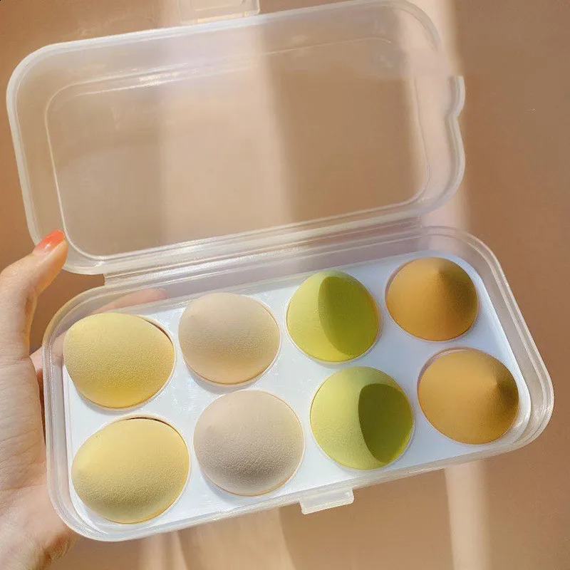 Do not eat powdered beauty eggs wet dry foam sponge soft giant makeup eggs with storage box 241105