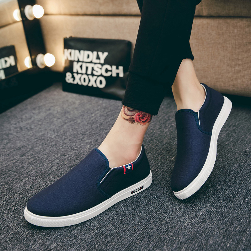 Summer Breathable Canvas Old Beijing Cloth Men's Casual Board Sports Lazy Kicks Versatile Trendy Shoes