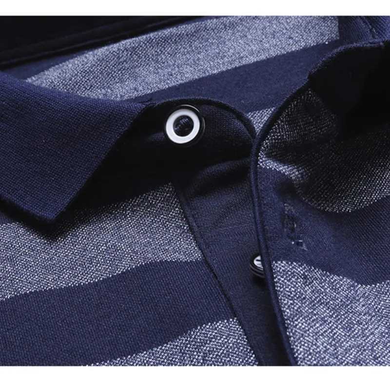 Spring/Summer Mens Adjustable Comparison Button Long Sve T-shirt Bottom Fashionable Casual Formal Top W241106