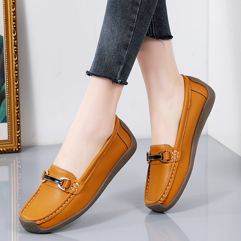 Large Flat Bottom Bean Casual Soft Sole Mom's Women's Four Seasons Lefu Shoes Size 35-44