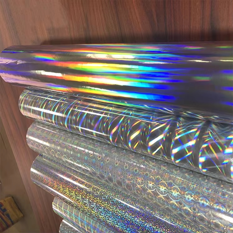 Christmas Gift Box Decoration Packaging Clear PET Holographic Film