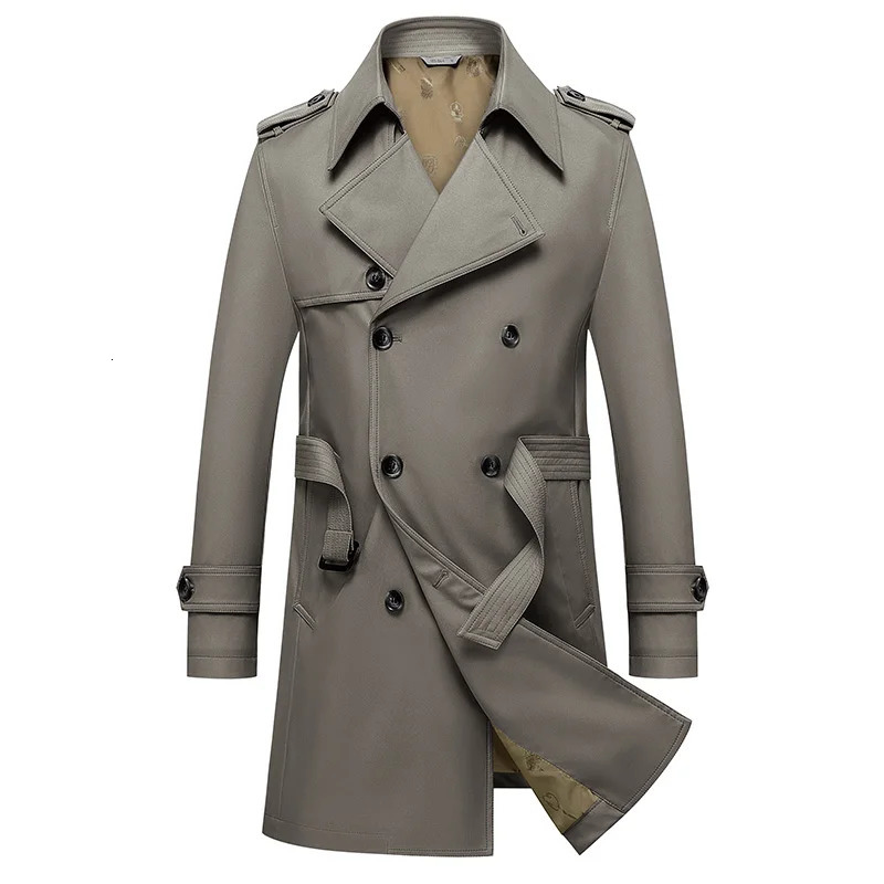 Classic mens trench coat 8XL Plus size windproof high-quality business casual windbreaker mens clothing super heavy rain cape A5F7987 241106
