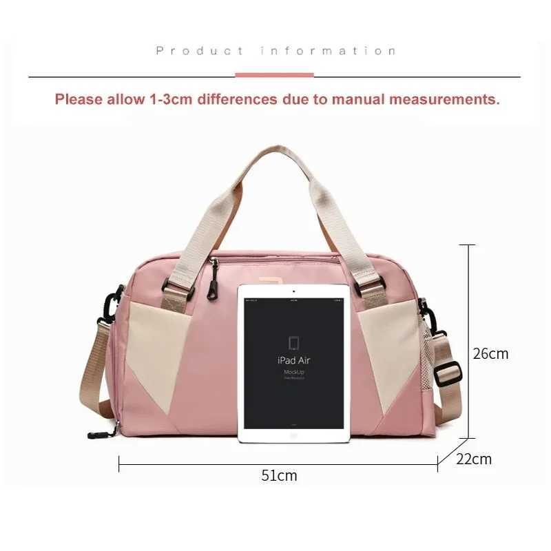 Travel Gym Bag Dry Wet Women Yoga Sports Handbags Fitn Training Shoulder Crossbody Bags Shoes Storage Pocket Luggage HandbagXJ241106
