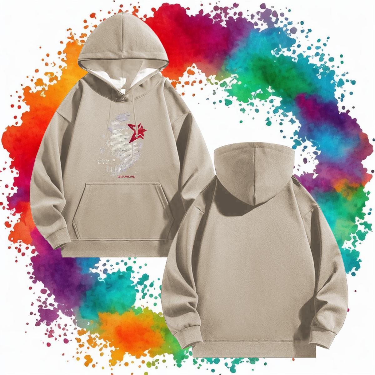 New Arrival Mens Hoodie Hooded Collar Long Sleeve Classic Men Tops Hoodie DIY Logo Oversized Hoody Daily Wear 350g Cotton