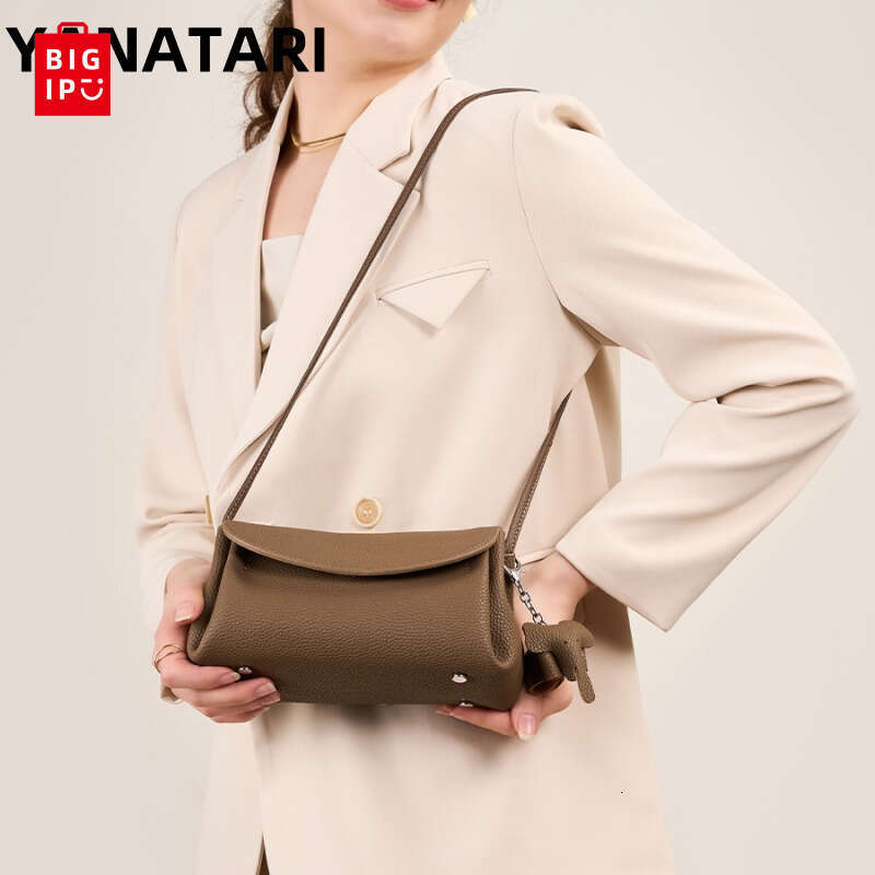 Designer Bag YANATARI Underarm Cowhide Genuine Leather Handbags Women Vintage Shoulder Bag Female Crossbody Bags Luxury High Quality 2024