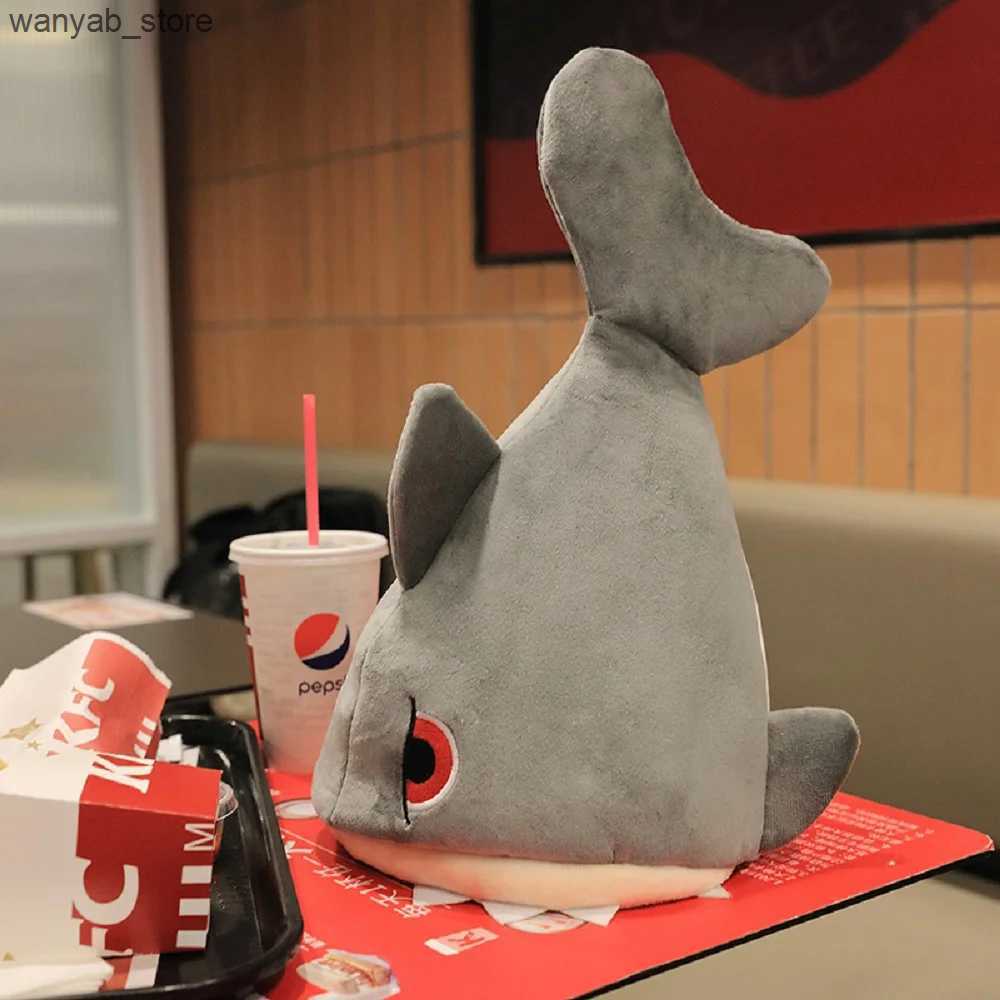 Wide Brim Hats Bucket Hats Adult Funny Electric Shark Hat Can/Cant Fish Tail Hat Short Plush Singing Dancing Props Toys For Halloween Christmas Gift L