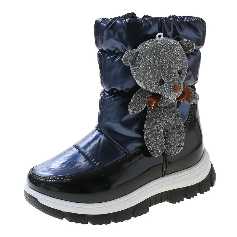 30% Real Wool Winter Warm Baby Shoes Waterproof Childrens Snow Boots -30 Degree Keep Warm Girls Boys Snow Boots Kids Shoes 241106