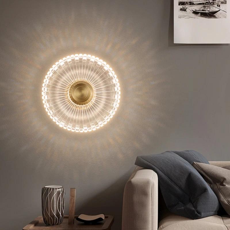 Lamps Wall Led Lamp Copper For Living Room Bedroom Bedside Nordic Home Decor Lights Bathroom Fixtures Modern Lighting