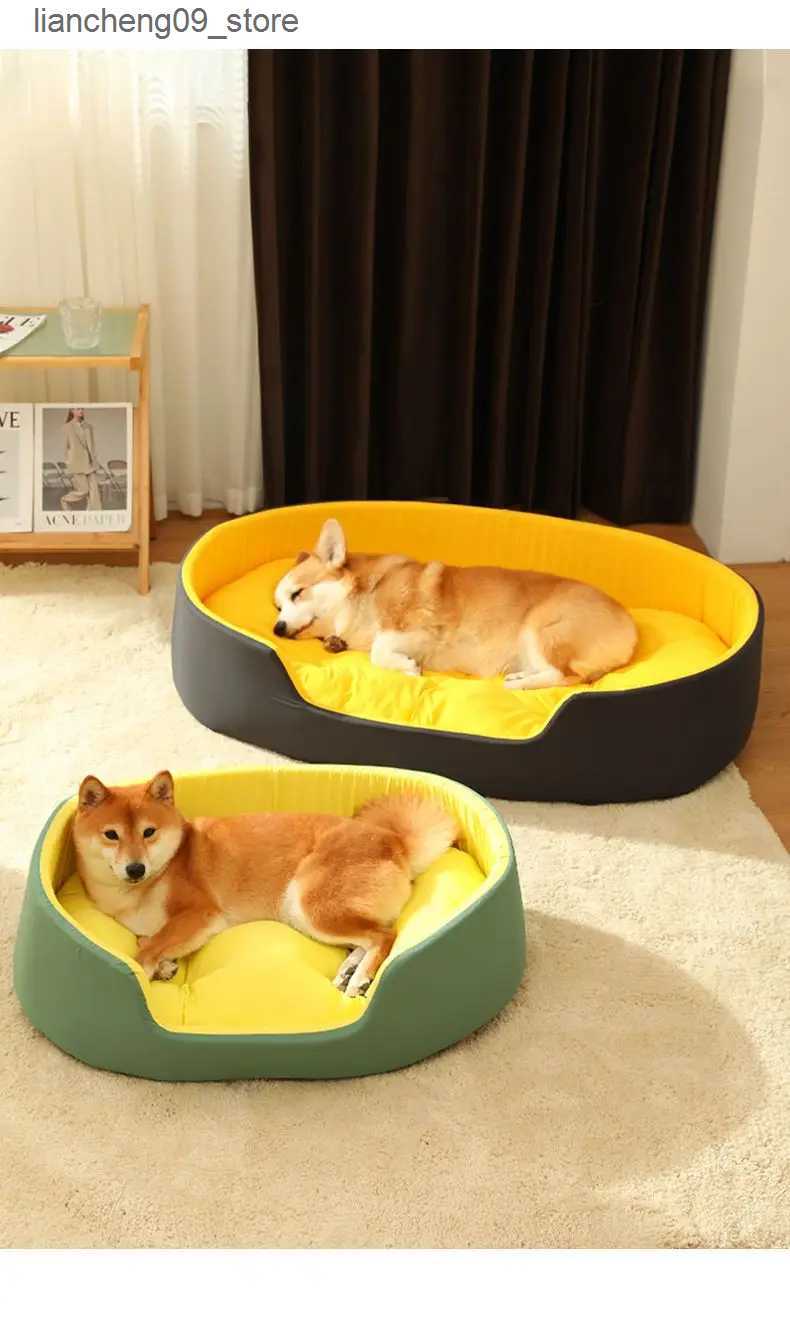 kennels pens 2024 high-quality large dog bed sofa mat suitable for small medium and large pet dog blanket mats basket mats and cool mats L240910