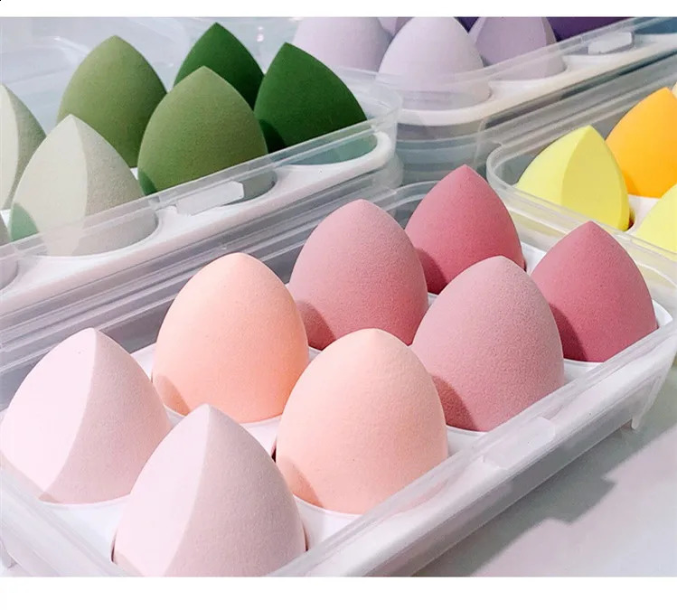 Do not eat powdered beauty eggs wet dry foam sponge soft giant makeup eggs with storage box 241105