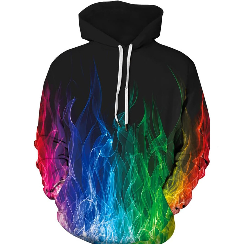 Hoodie for Mens Womens Mens Hoodie 3D Printed Pullover Hooded Sweatshirt Cool Outfits With Pockets Graphic