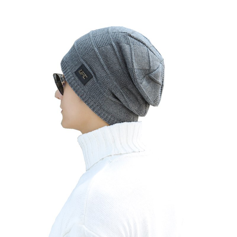 High quality design,Autumn Winter Dome Warm with for Men and Women, Knitted Hat, Edition Curled Edge Elastic Hat