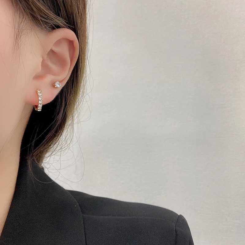 6 pieces/set of new fashionable metal round drop earrings used for trend pendants perforated earrings set jewelry gifts X241106