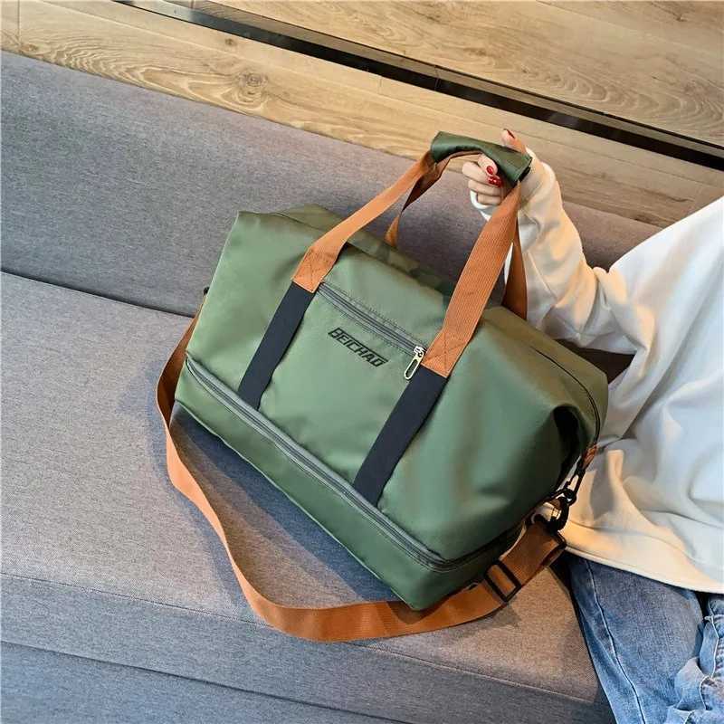 Travel Bags for Women Large acity Men Sports Bag Waterproof Plane Duff Bag Gym Weekend Bag with Shoe CompartmentXJ241106