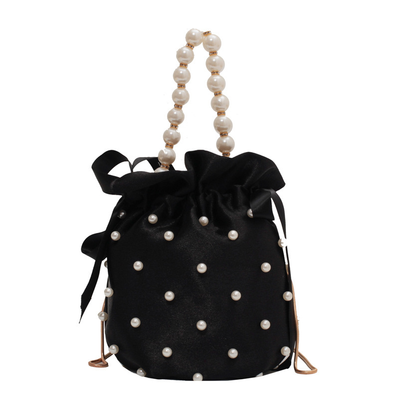 2025NEW Designer s new women s cross border fashion Instagram personalized Western style chain fashion bead fashion shoulder bag trend fashion bag