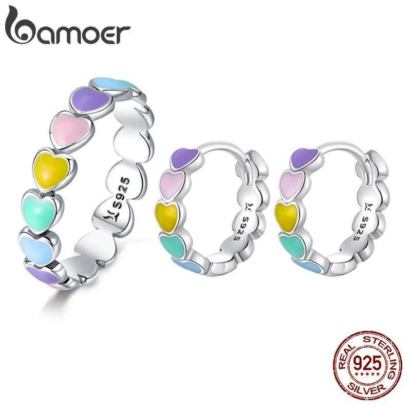 Bamoer 925 sterling silver series to ring and earring jewelry set used for exquisite jewelry gifts X241106