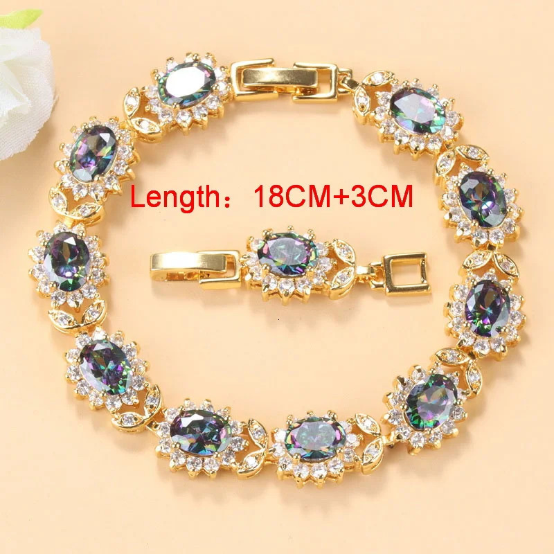 African Wedding Necklace Sunflower Jewelry Set 18K Gold Plated Womens Earrings Charm Bracelet and Ring Bridal Clothing 241106