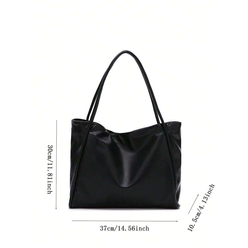 LITTLETON 2024 new soft leather large capacity tote with a niche design handheld use single shoulder underarm bag