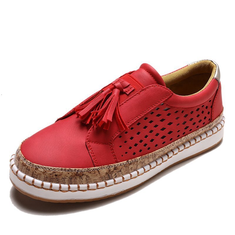 Tassel single shoe large size 2023 spring new color blocking round toe flat bottomed casual women's shoes