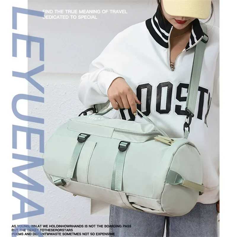 Dry-Wet Separate Waterproof Women Yoga Sport Bags Men Gym Fitn Bags Large acity Travel pack Luggage With Shoes PocketXJ241106
