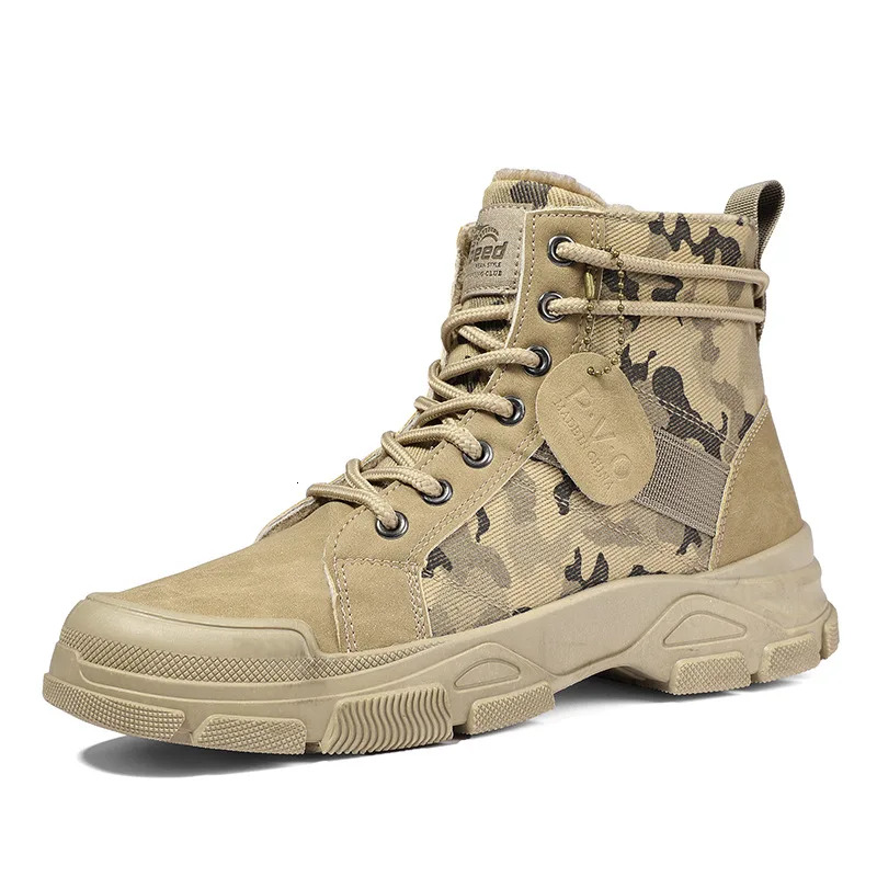 2025 New Designer Snow Boots Warm Strap New Fashion Plush Winter Ankle Camouflage Men's Attillas De Hombre Boots