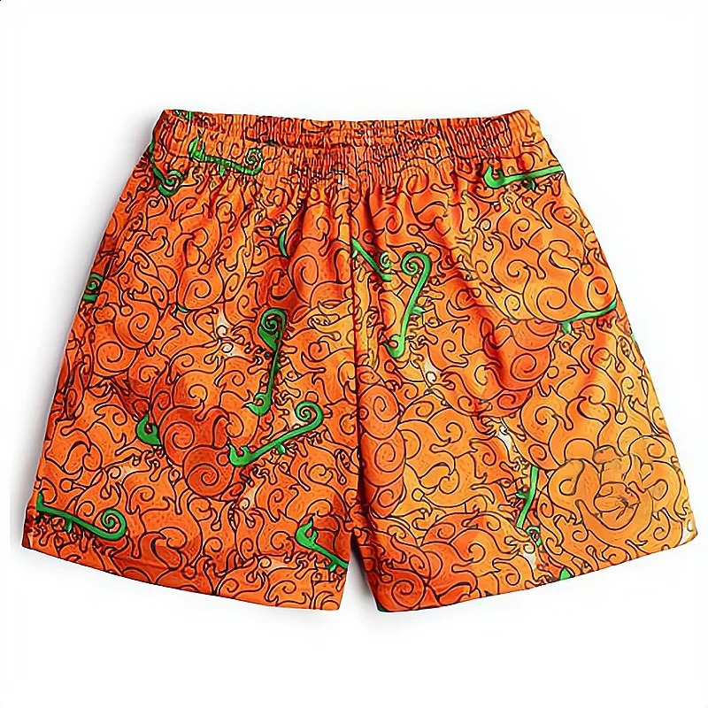 Anime Shorts Men Women Manga Cartoon 3D Printing Sports Casual to Gym Fitness Quick Dry Mesh Oversized Board Short Pants 240323