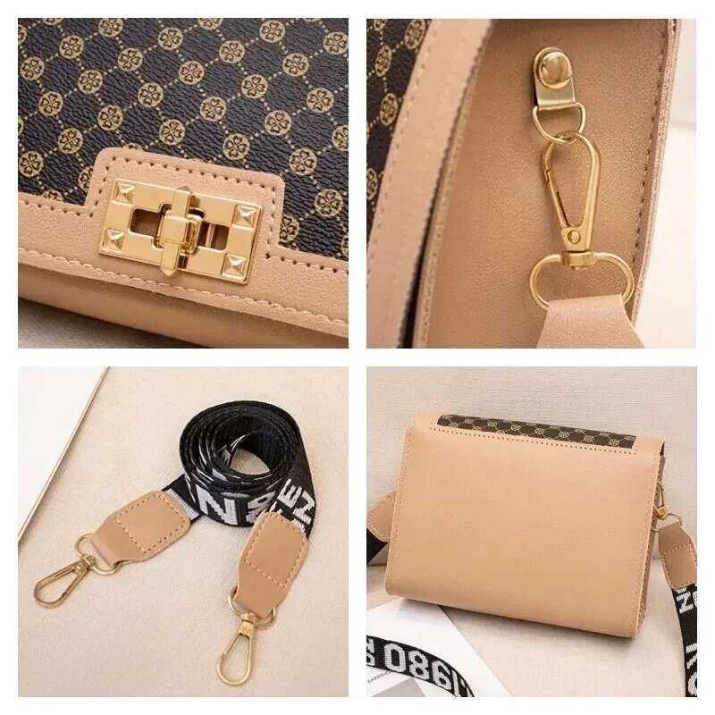 Designer Bag Vintage Plaid Crossbody For Women PU Leather Small Messenger Shoulder Bag With Designer Chic Handy Cellphone Purse Hand Bags