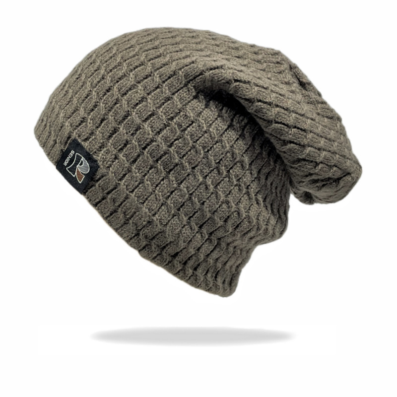 High quality design, New Thickened for Men Women, Warm and Cold proof Knitted Hat, Solid Color Hooded Hat