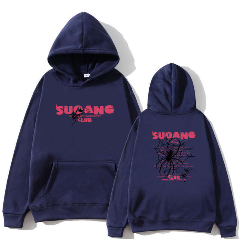 shanshi spider hoodie Hooded sweatshirt for men in autumn and winter with added fleece new street ins trendy brand personalized spider sweater pullove