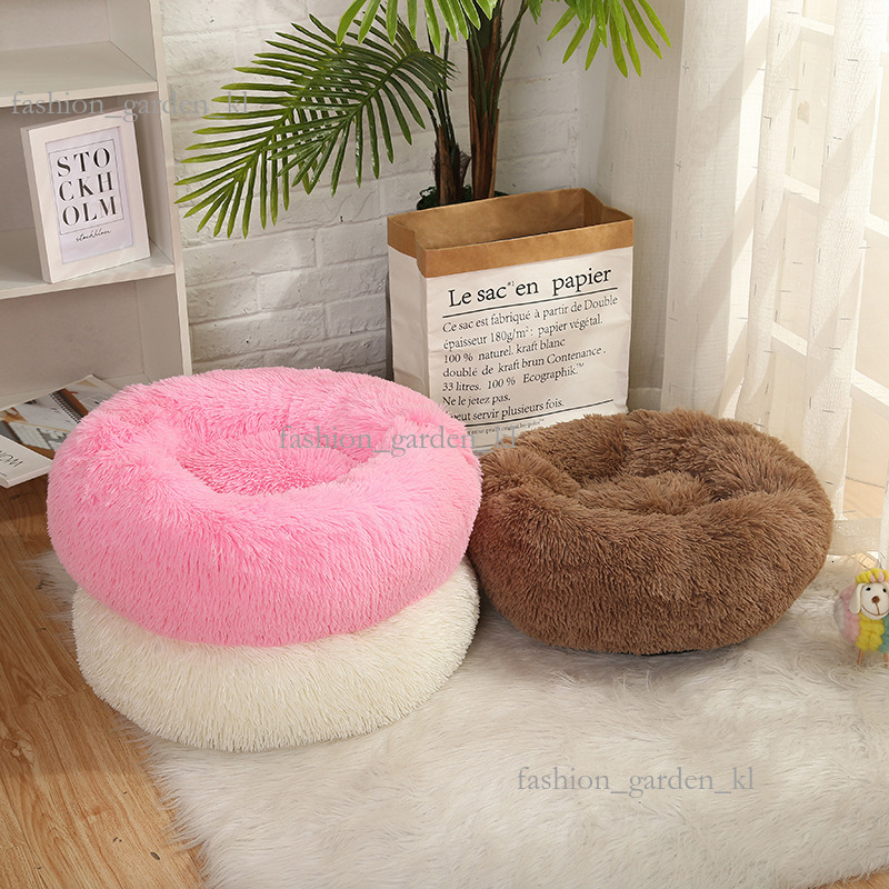 Autumn And Winter Thick Round Dog Bed Plush Deep Sleep Pet Bed Mat Cat Bed Fashionable Pet Supplies Wholesale 344