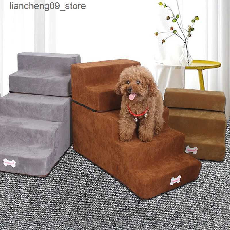 kennels pens 3-level dog staircase anti slip detachable pet ramp staircase puppy sofa bed ladder for small dog ramp staircase pet supplies L240910