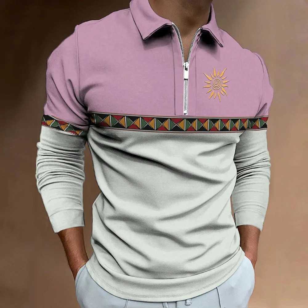 New Zipper Shirt Mens Fashion Collar Long Sve Business Mens Plain Shirt Regular Fit W241106